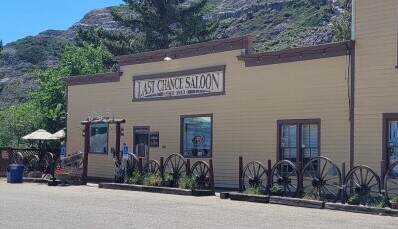 Outside Last Chance Saloon