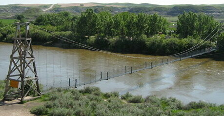 Star Mine Suspension Bridge, near Drumheller