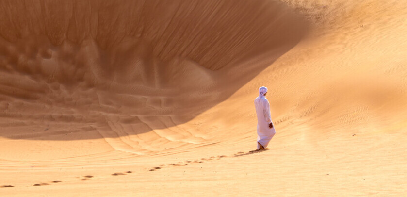 Bedouin walking